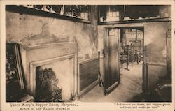 Queen Mary's Supper Room, Holyrood, -- scene of the Rizzio tragedy. Postcard