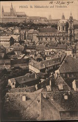 PRAG. St. Niklaskirche und Hradschin. Prague, Czech Republic Eastern Europe Postcard Postcard Postcard