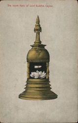 The tooth Relic of Lord Buddha, Ceylon. Postcard