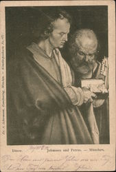 Dürer. Johannes und Petrus. - Munchen. Munich, Germany Postcard Postcard Postcard