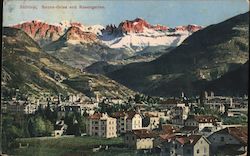 Bozen-Gries and Rosengarten Postcard