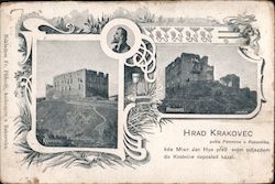 Krakovec castle Czechoslovakia Postcard Postcard Postcard