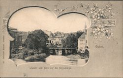 Theater and View of the Neisseberge Postcard