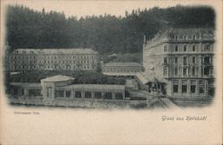 Gruss aus Karlsbad! Postcard