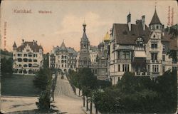 Karlsbad. Westend. Postcard