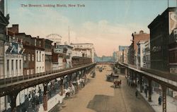 The Bowery, Looking North Postcard