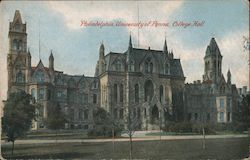 Philadelphia, Univeristy of Penna. College Hall Postcard