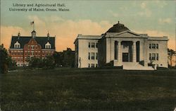 Library and Agricultural Hall, University of Maine Orono, ME Postcard Postcard Postcard