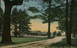 Vesper Country Club Driveway and Main Entrance Lowell, MA Postcard Postcard Postcard