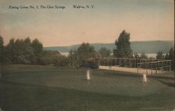 Putting Green No. 3, The Glen Springs Postcard