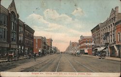 Douglas Ave. Looking West From Near Emporia Wichita, KS Postcard Postcard Postcard