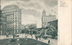 City Hall Square Brooklyn, NY Postcard Postcard Postcard