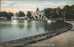 Chester Park - Miniature Ry Along the Lake Cincinnati, OH Postcard Postcard Postcard