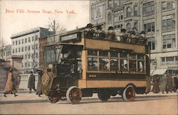 New Fifth Avenue Stage new York, NY Postcard Postcard Postcard