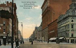 South Salina Street Looking North from Washington Street Postcard