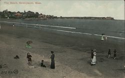 The Beach Swampscott, MA Postcard Postcard Postcard