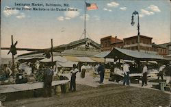 Lexington Market, One of the Finest Markets in the United States Baltimore, MD Postcard Postcard Postcard