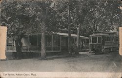 Car Station Postcard