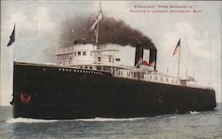 Steamship Pere Marquette, Chicago's Largest Excursion Boat Illinois Postcard Postcard Postcard