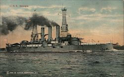 U.S.S. Georgia Ships Postcard Postcard Postcard