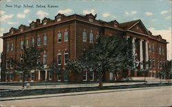 New High School Salina, KS Postcard Postcard Postcard