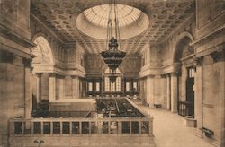 The National City Bank of New York, The Banking Room, Looking West Postcard Postcard Postcard