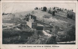 Lime Quarry and Kilns Elliston, MT Postcard Postcard Postcard