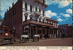 Howard House and Lady Adams Building Sacramento, CA Postcard Postcard Postcard