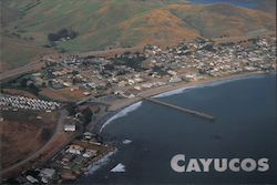 Aerial View of Cayucos Postcard