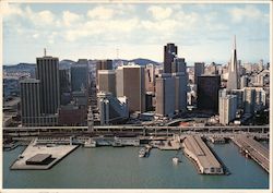 Aerial View Embarcadero Center and Waterfront San Francisco, CA Postcard Postcard Postcard