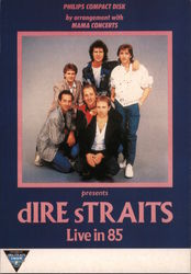 dIRE sTRAITS Live in 85 album Postcard