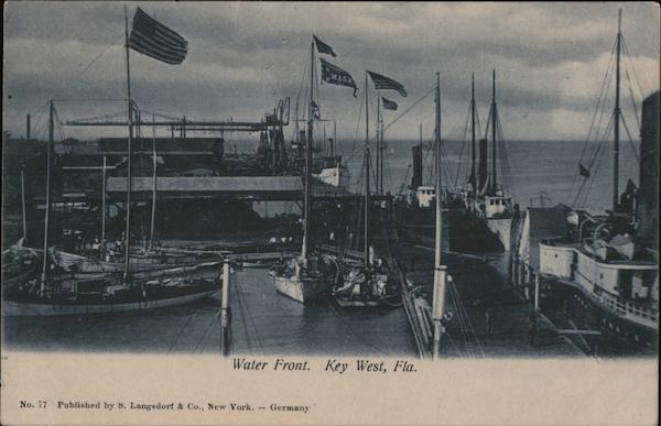 Water Front Key West, FL Postcard