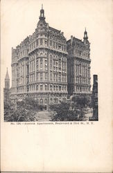 Ansonia Apartments Boulevard & 73rd Street Postcard