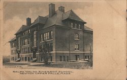 Ralph Waldo Emerson School Newton Upper Falls, MA Postcard Postcard Postcard