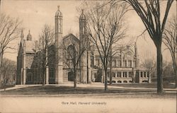 Gore Hall Harvard University Postcard