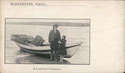 A Lobster Fisherman Gloucester, MA Postcard Postcard Postcard