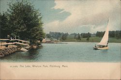 The Lake at Whalom Park Postcard