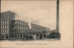 Francis Willey Co Mill South Barre, MA Postcard Postcard Postcard