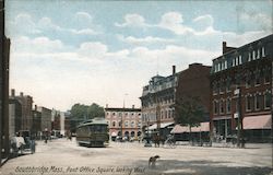 Post Office Square looking West Postcard