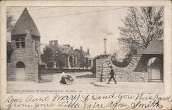 West Entrance to POrtland Place St. Louis, MO Postcard Postcard Postcard