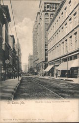 Olive St. looking west from 6th Street Postcard