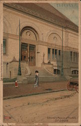 Entrance to Museum of Fine Arts Postcard