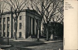 City Hall and Library Postcard