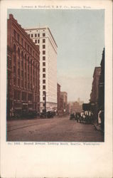 Second Avenue, Looking South Seattle, WA Postcard Postcard Postcard