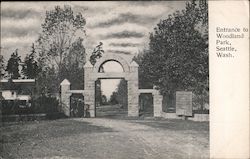 Entrance to Woodland Park Seattle, WA Postcard Postcard Postcard