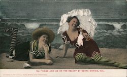 Come Join Us on the Beach - Wool Swimsuits Postcard