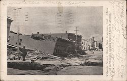 Valenica Street Hotel after earthquake Postcard