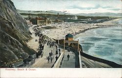 Roadway Beach and Ocean San Francisco, CA Postcard Postcard Postcard