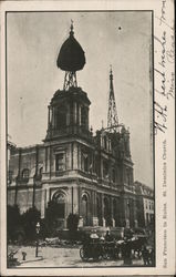 St. Dominic's Church, San Francisco in Ruins Postcard