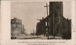 View of Chinatown from California and Dupont Sts., after the Fire April 18-20, 1906 San Francisco, CA Postcard Postcard Postcard